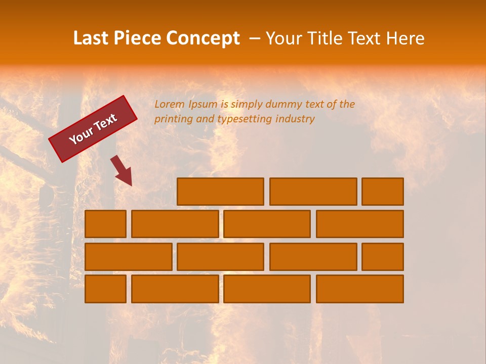 Windows Explode With Fire PowerPoint Template
