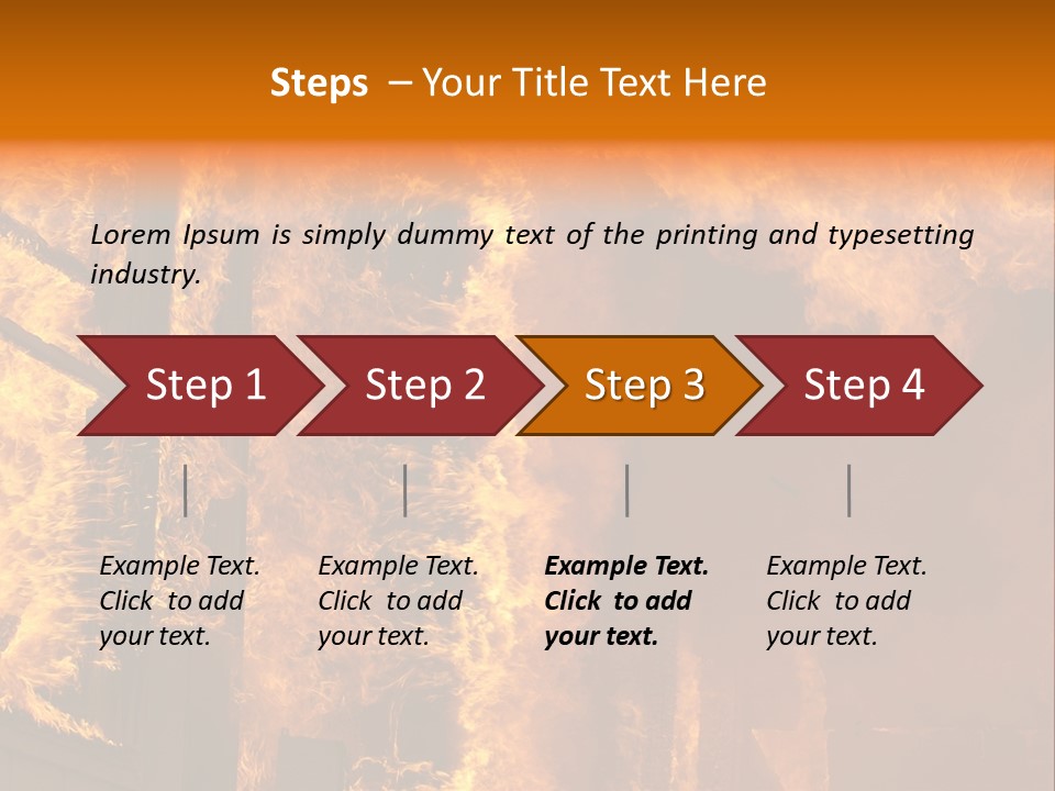 Windows Explode With Fire PowerPoint Template