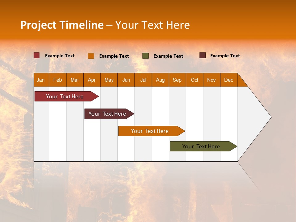 Windows Explode With Fire PowerPoint Template