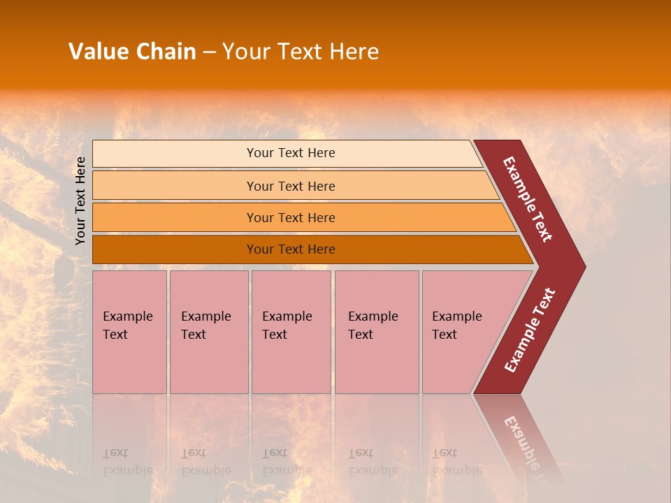 Windows Explode With Fire PowerPoint Template