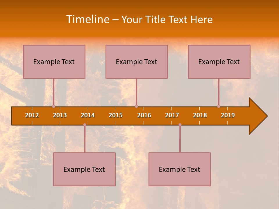 Windows Explode With Fire PowerPoint Template