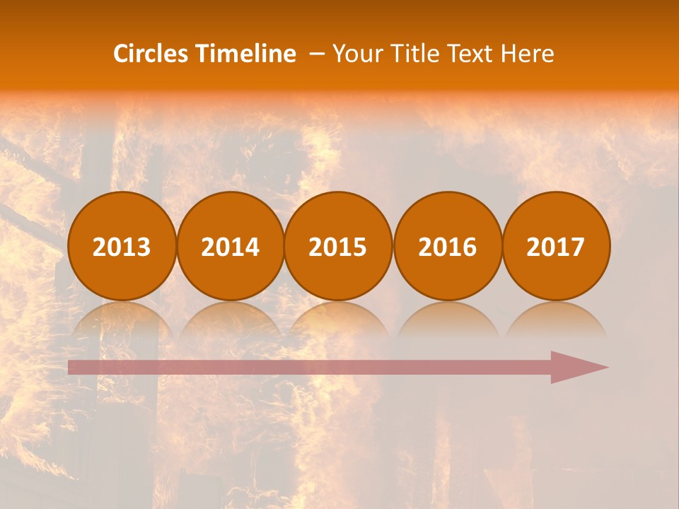 Windows Explode With Fire PowerPoint Template