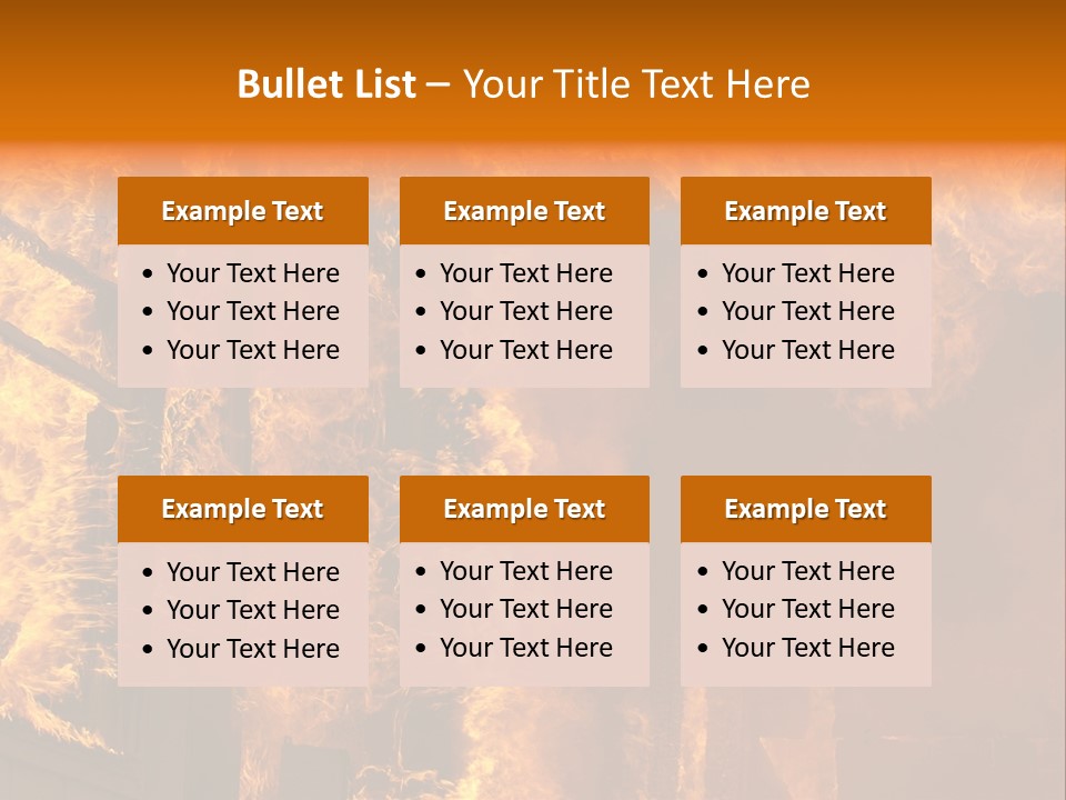 Windows Explode With Fire PowerPoint Template