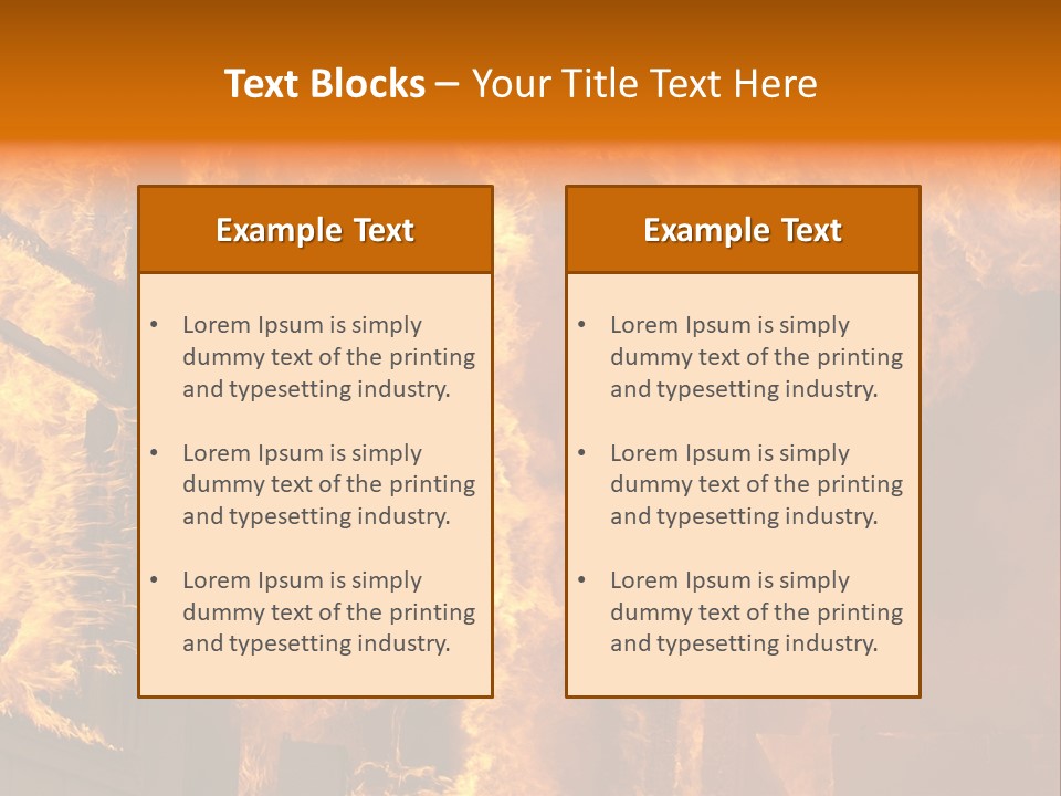 Windows Explode With Fire PowerPoint Template