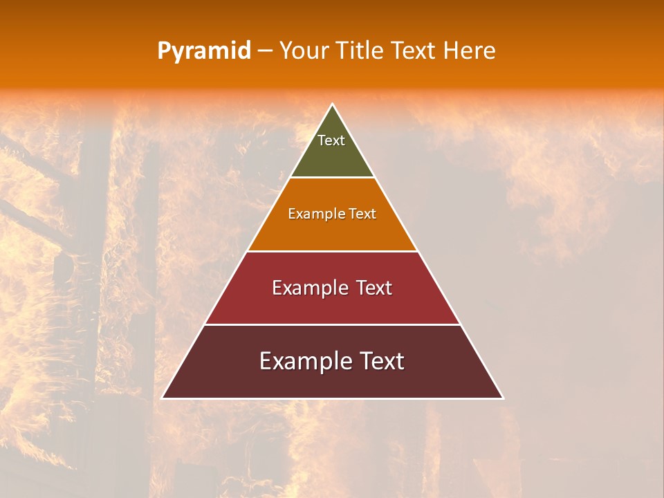 Windows Explode With Fire PowerPoint Template