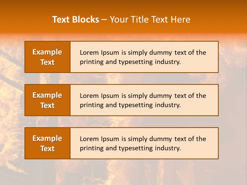 Windows Explode With Fire PowerPoint Template
