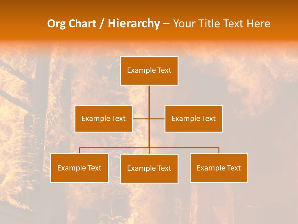 Windows Explode With Fire PowerPoint Template