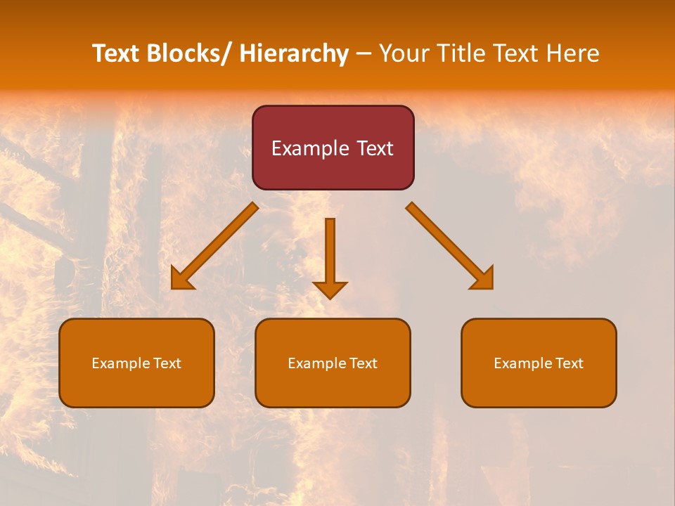 Windows Explode With Fire PowerPoint Template