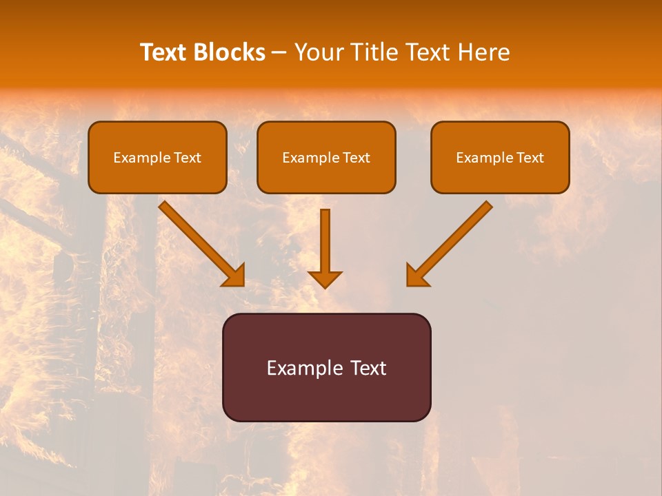 Windows Explode With Fire PowerPoint Template