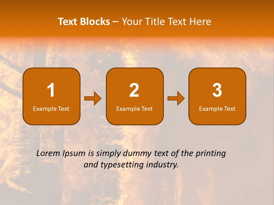 Windows Explode With Fire PowerPoint Template