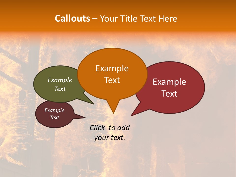 Windows Explode With Fire PowerPoint Template