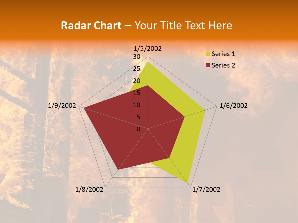 Windows Explode With Fire PowerPoint Template
