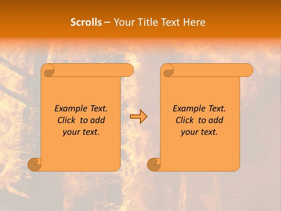 Windows Explode With Fire PowerPoint Template