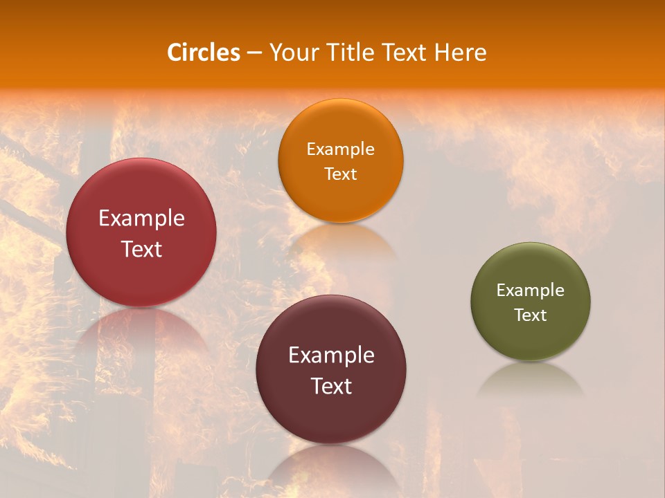 Windows Explode With Fire PowerPoint Template