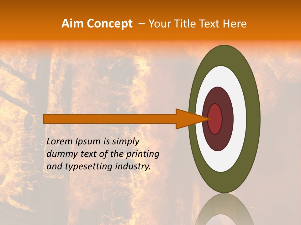 Windows Explode With Fire PowerPoint Template