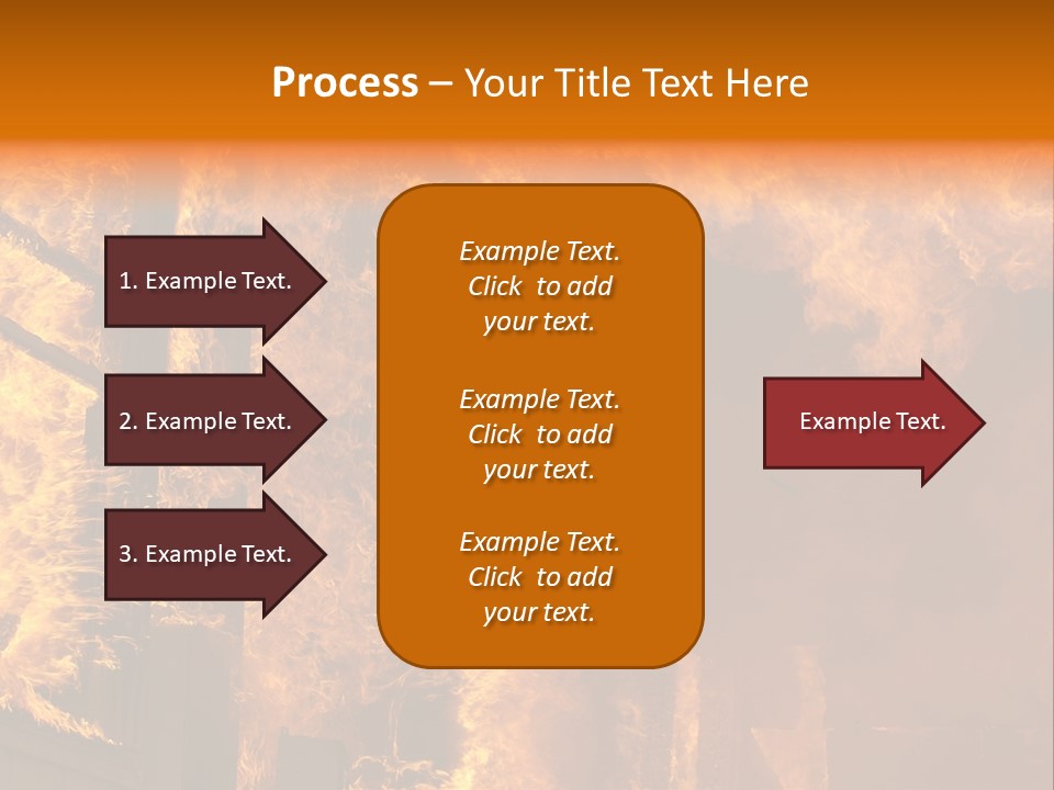 Windows Explode With Fire PowerPoint Template