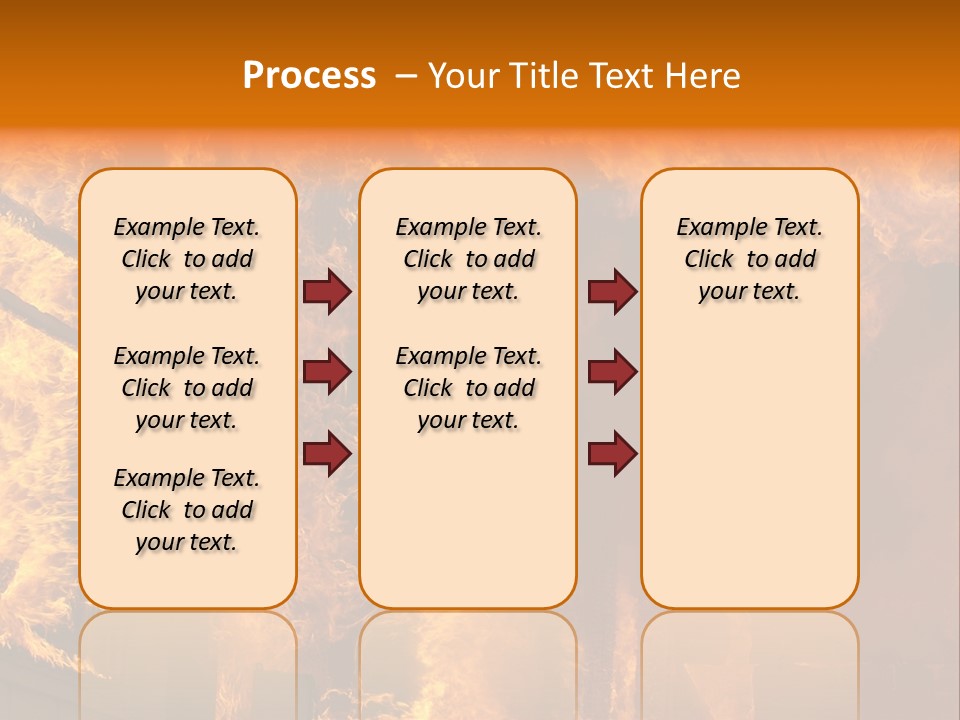 Windows Explode With Fire PowerPoint Template