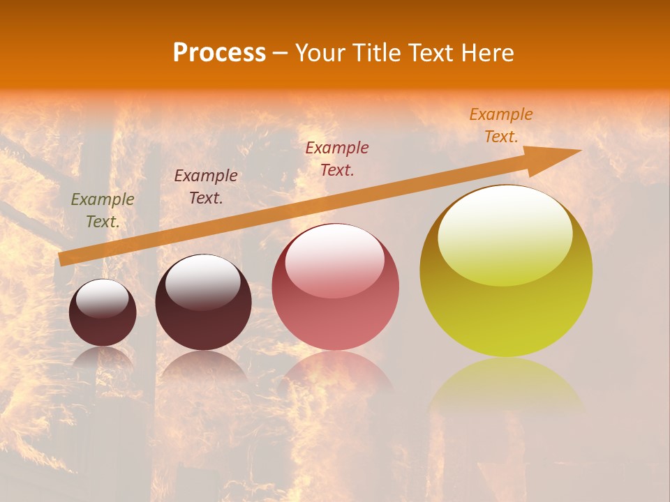 Windows Explode With Fire PowerPoint Template