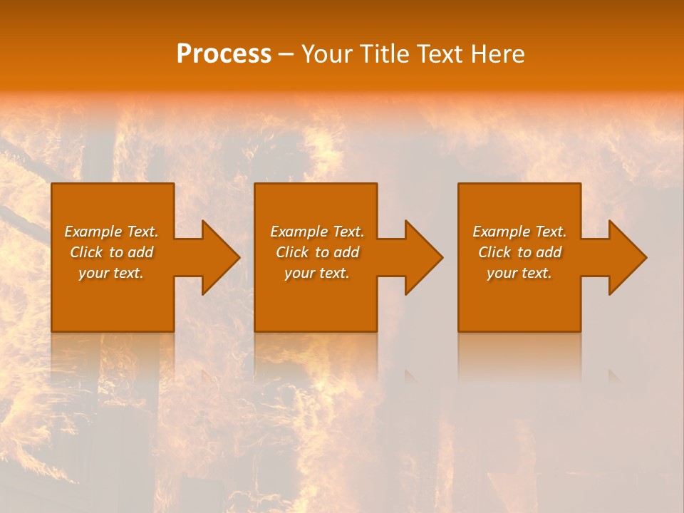 Windows Explode With Fire PowerPoint Template