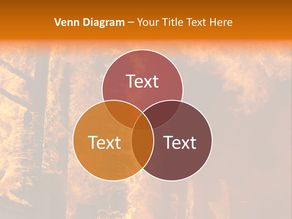 Windows Explode With Fire PowerPoint Template