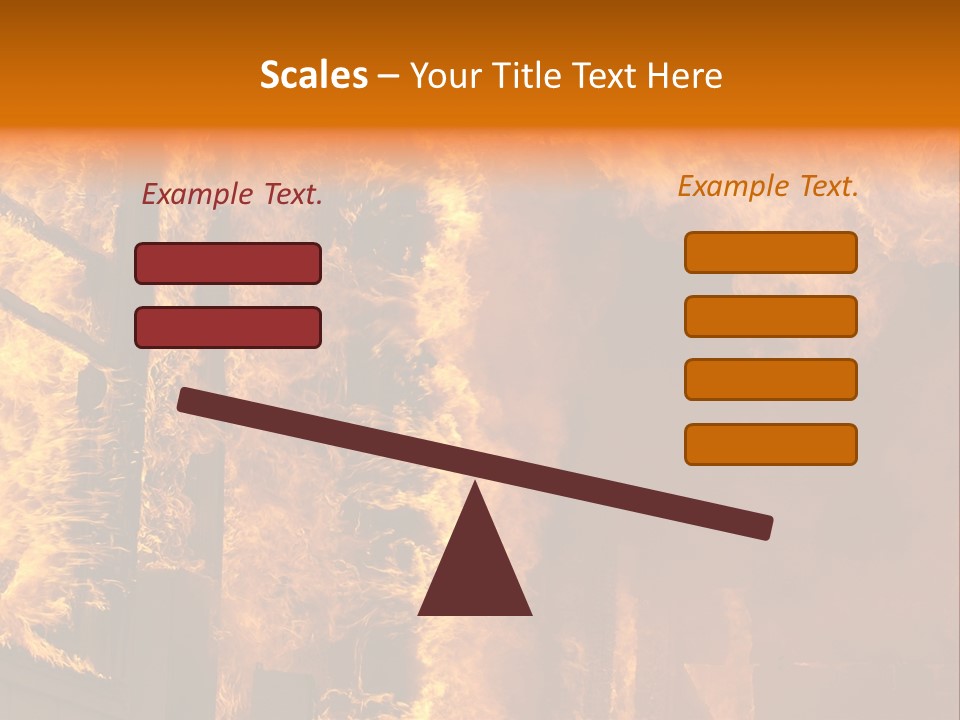 Windows Explode With Fire PowerPoint Template