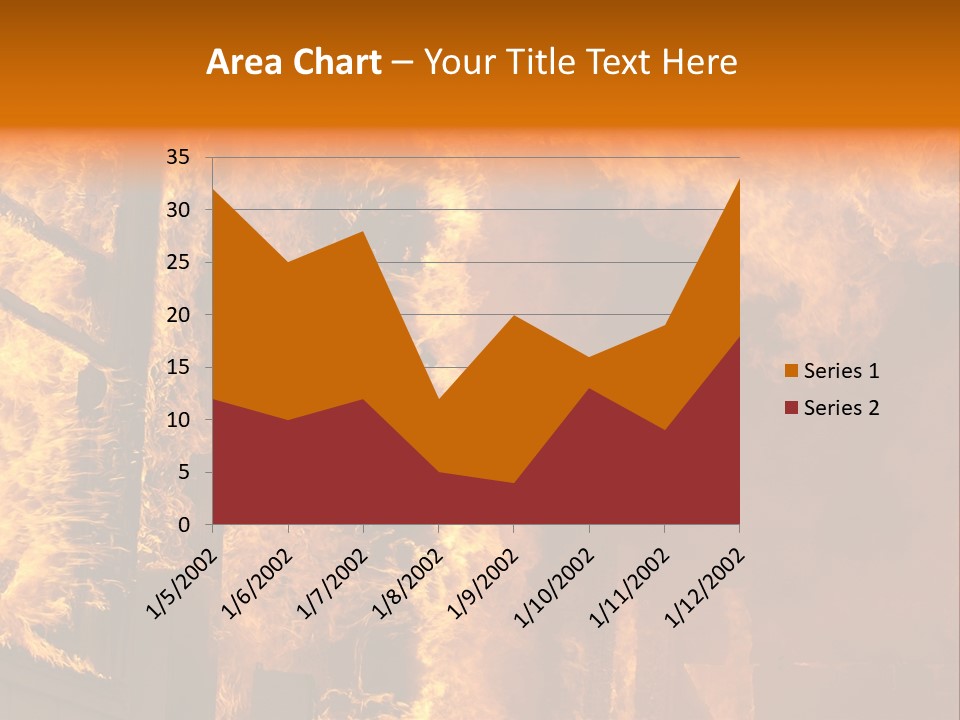 Windows Explode With Fire PowerPoint Template