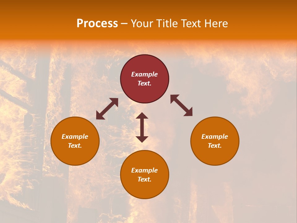 Windows Explode With Fire PowerPoint Template