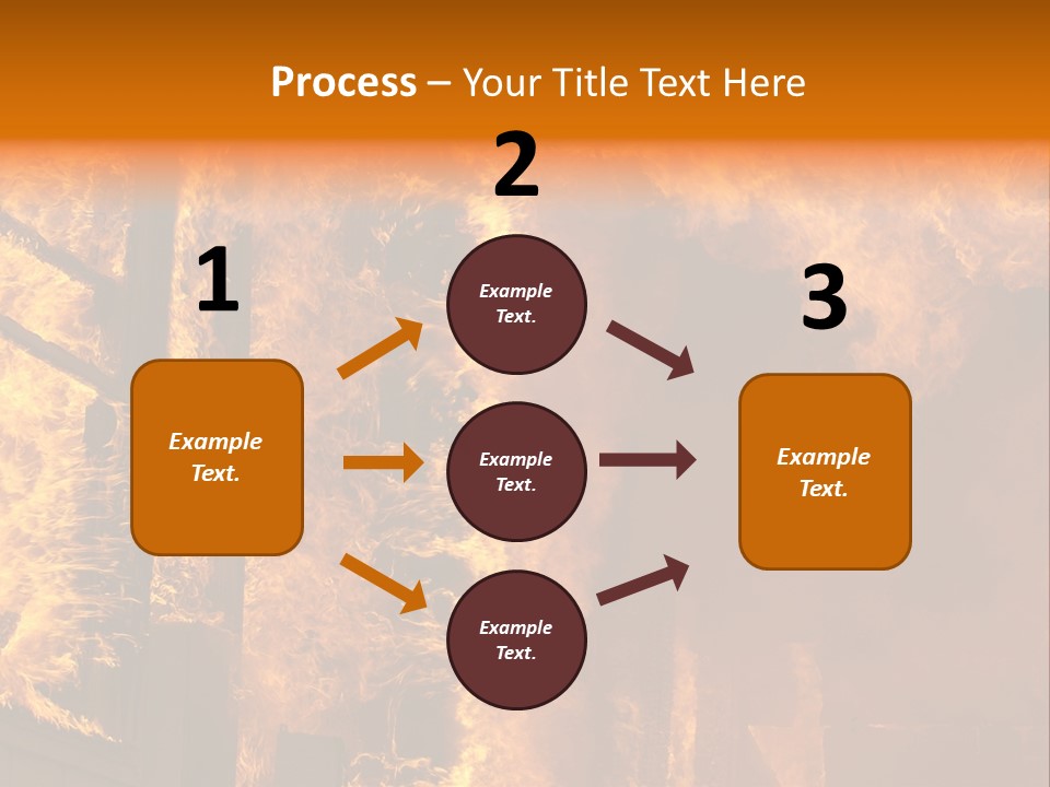 Windows Explode With Fire PowerPoint Template
