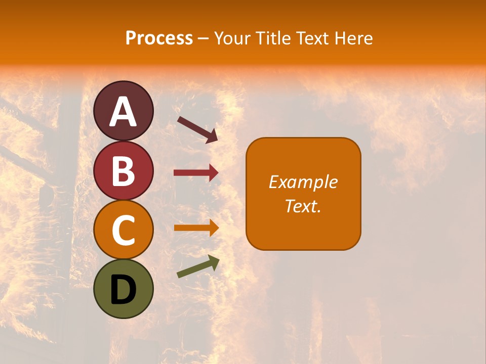 Windows Explode With Fire PowerPoint Template