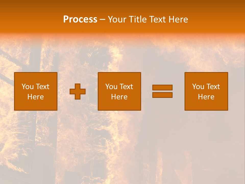 Windows Explode With Fire PowerPoint Template
