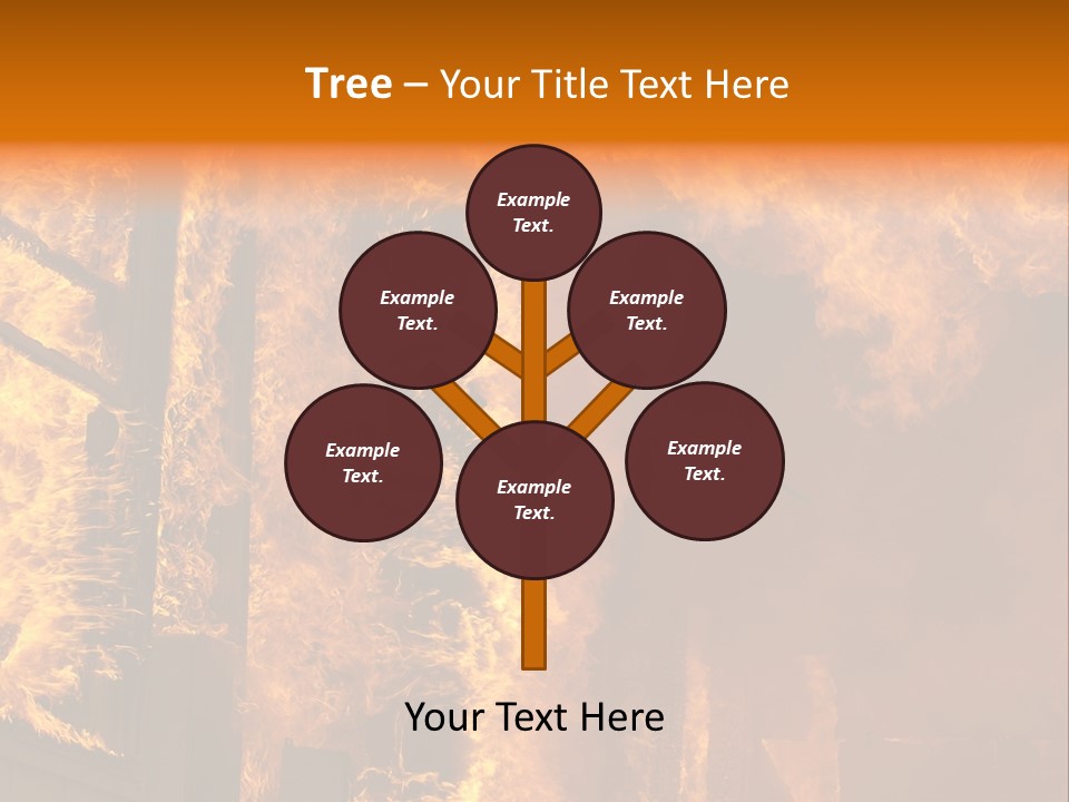 Windows Explode With Fire PowerPoint Template