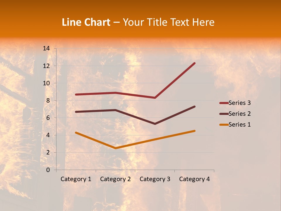 Windows Explode With Fire PowerPoint Template