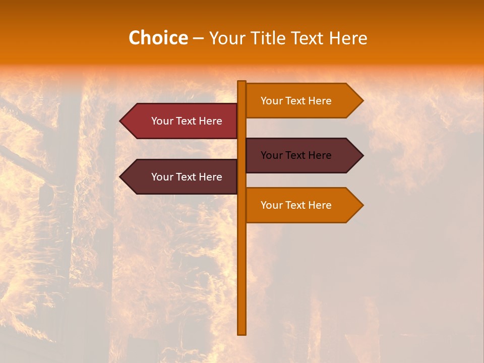 Windows Explode With Fire PowerPoint Template