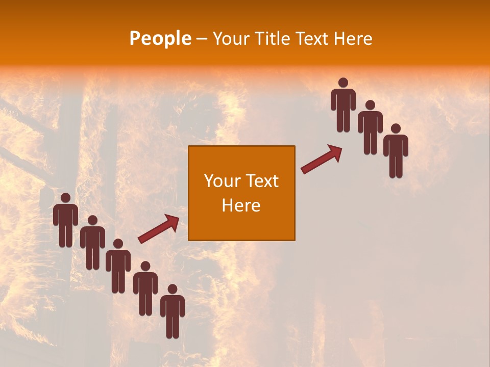 Windows Explode With Fire PowerPoint Template