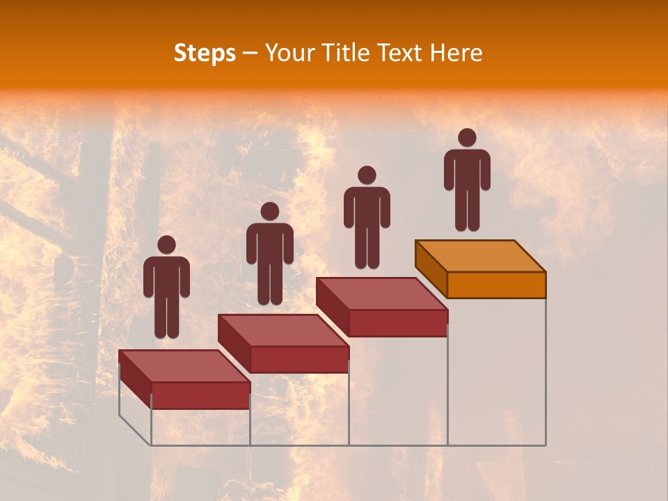 Windows Explode With Fire PowerPoint Template