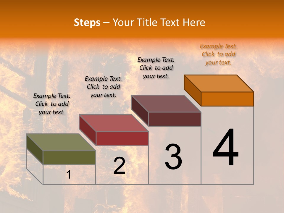 Windows Explode With Fire PowerPoint Template