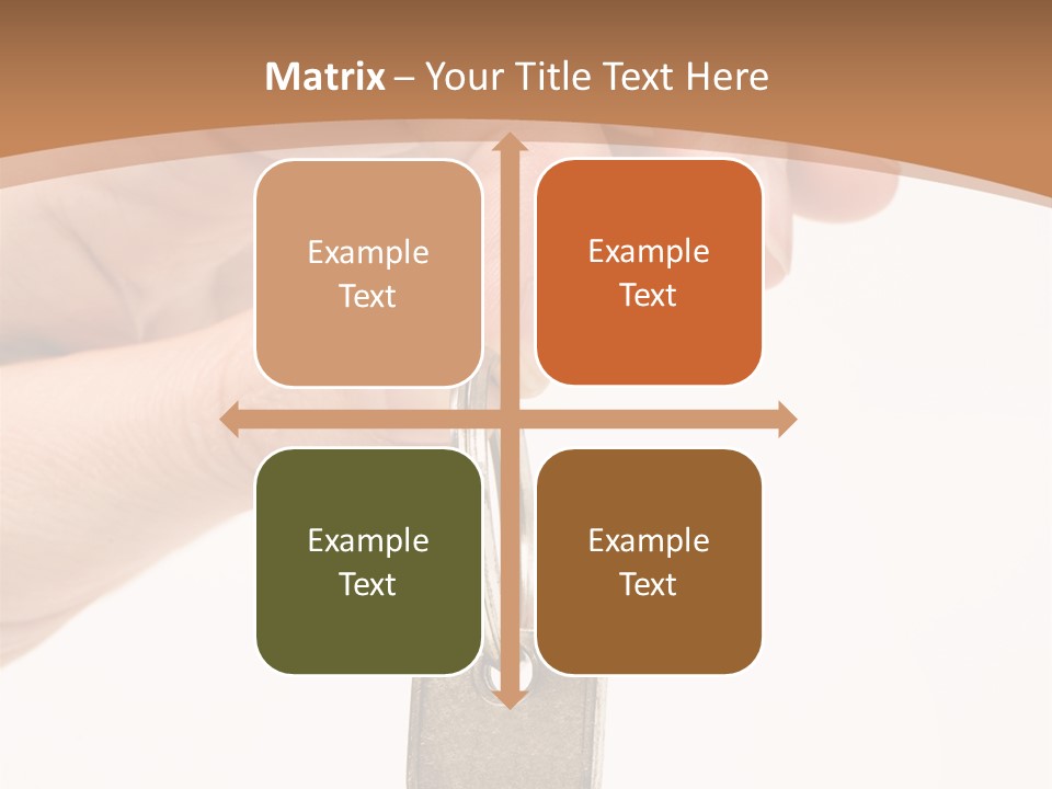 Close Up Of A Person's Hand, Handing Over A Key. Focus On The Key. Isolated On A White Background. PowerPoint Template