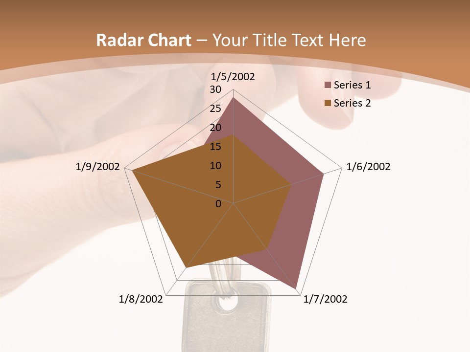 Close Up Of A Person's Hand, Handing Over A Key. Focus On The Key. Isolated On A White Background. PowerPoint Template