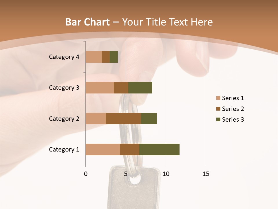 Close Up Of A Person's Hand, Handing Over A Key. Focus On The Key. Isolated On A White Background. PowerPoint Template