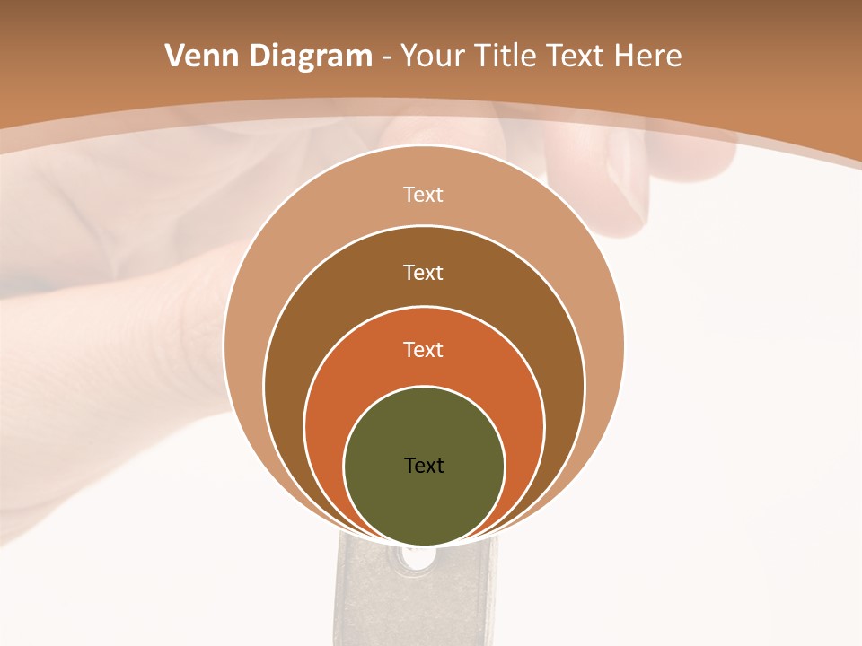 Close Up Of A Person's Hand, Handing Over A Key. Focus On The Key. Isolated On A White Background. PowerPoint Template