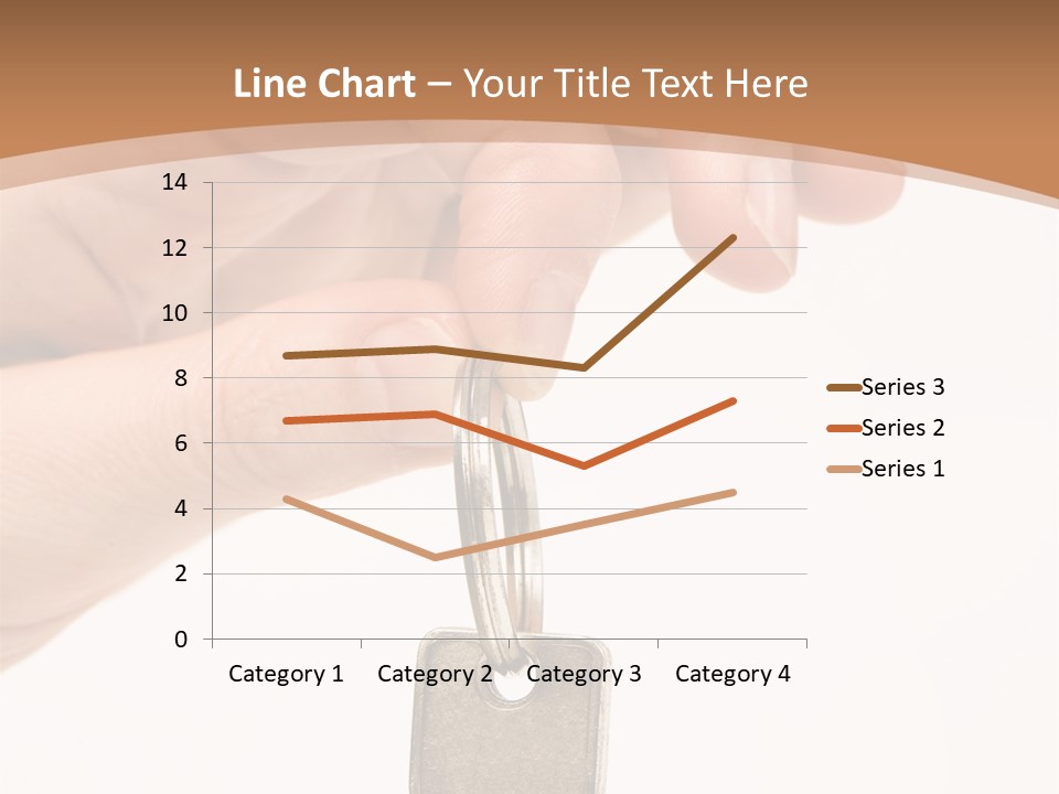 Close Up Of A Person's Hand, Handing Over A Key. Focus On The Key. Isolated On A White Background. PowerPoint Template