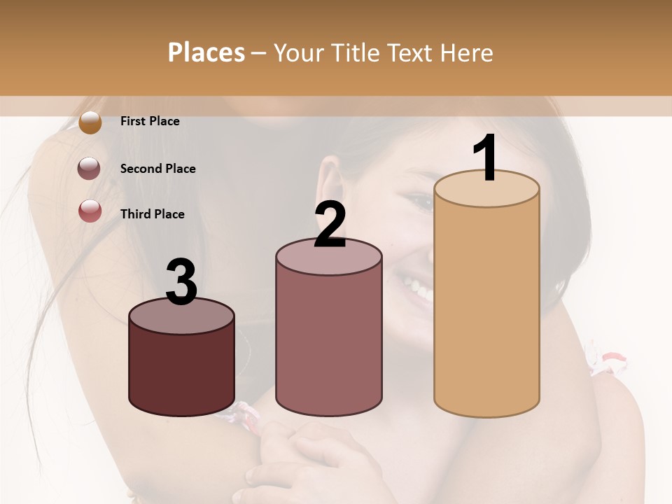 Girls Hugging PowerPoint Template