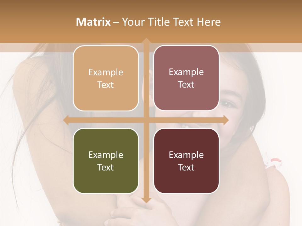 Girls Hugging PowerPoint Template