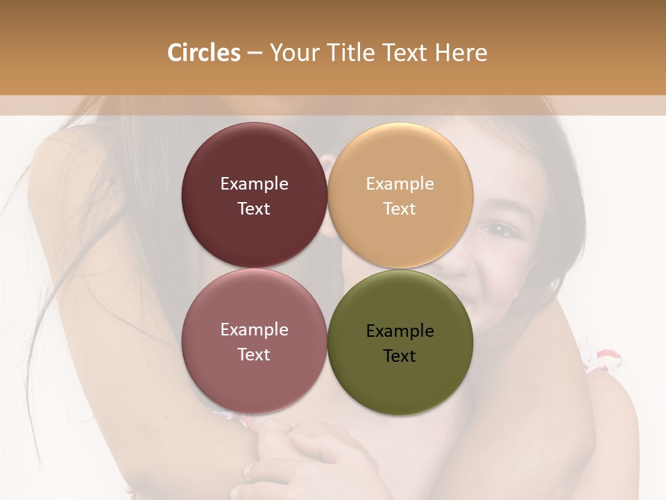 Girls Hugging PowerPoint Template