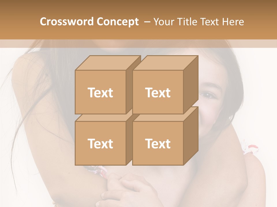 Girls Hugging PowerPoint Template