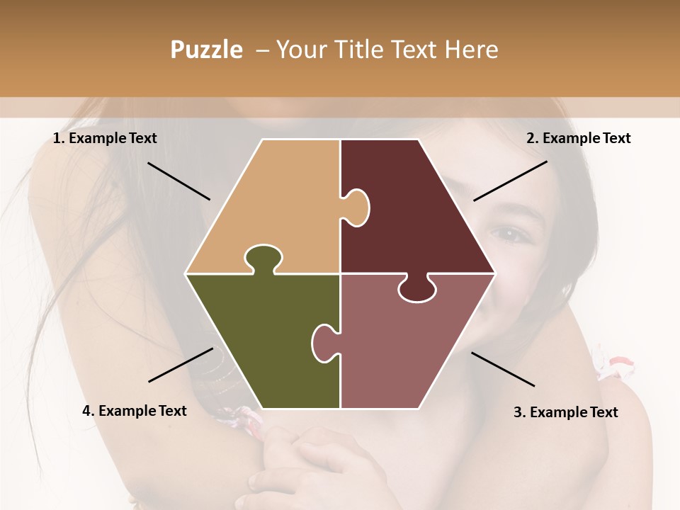 Girls Hugging PowerPoint Template