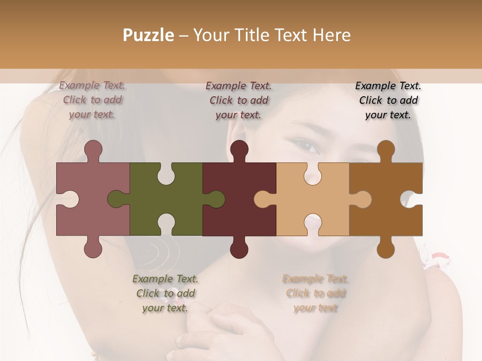 Girls Hugging PowerPoint Template