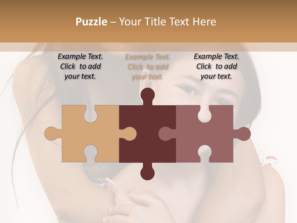 Girls Hugging PowerPoint Template