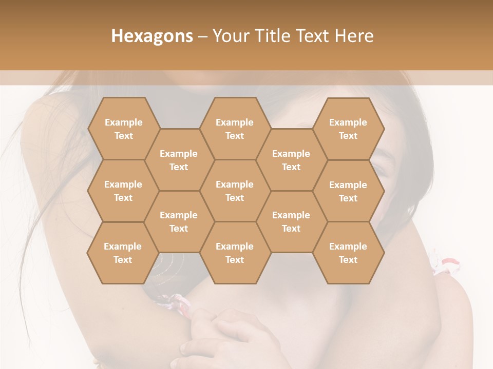 Girls Hugging PowerPoint Template