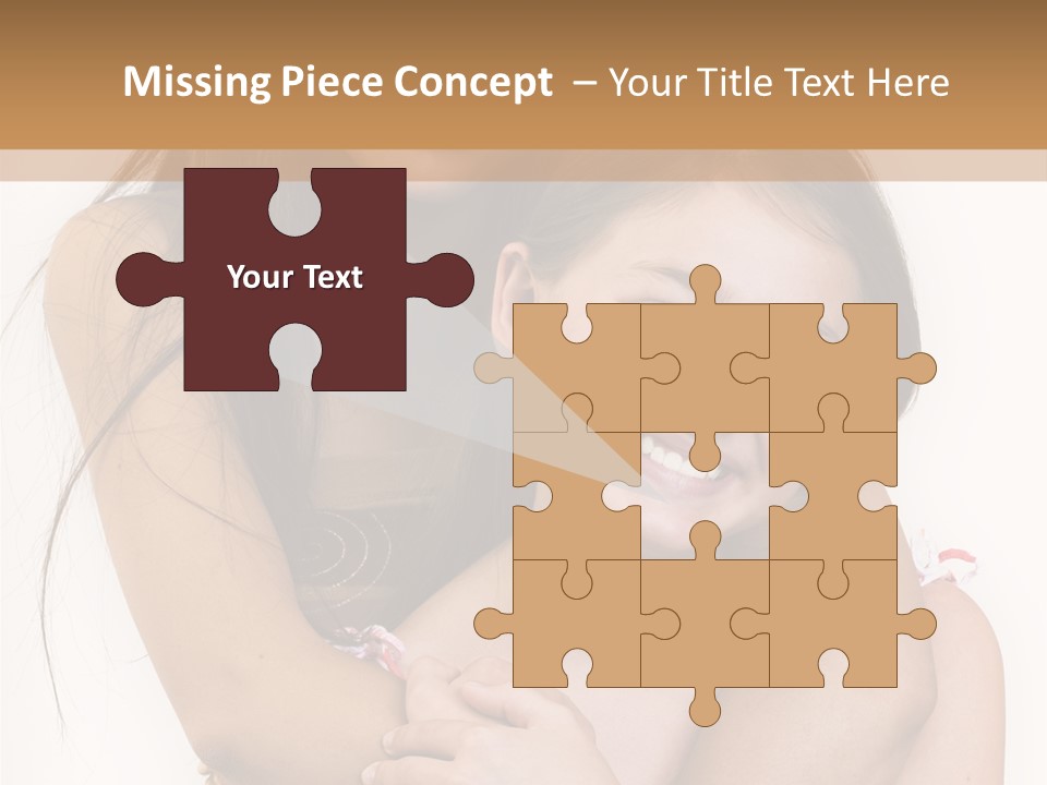 Girls Hugging PowerPoint Template